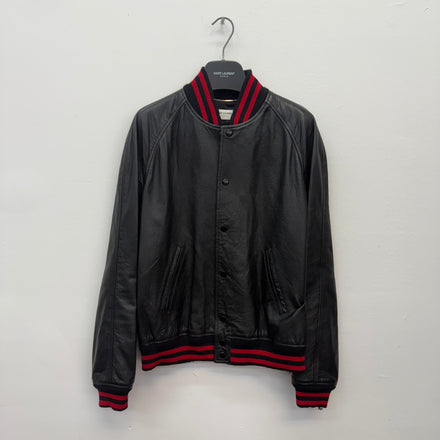 Saint Laurent Leather Teddy Jacket - Size M