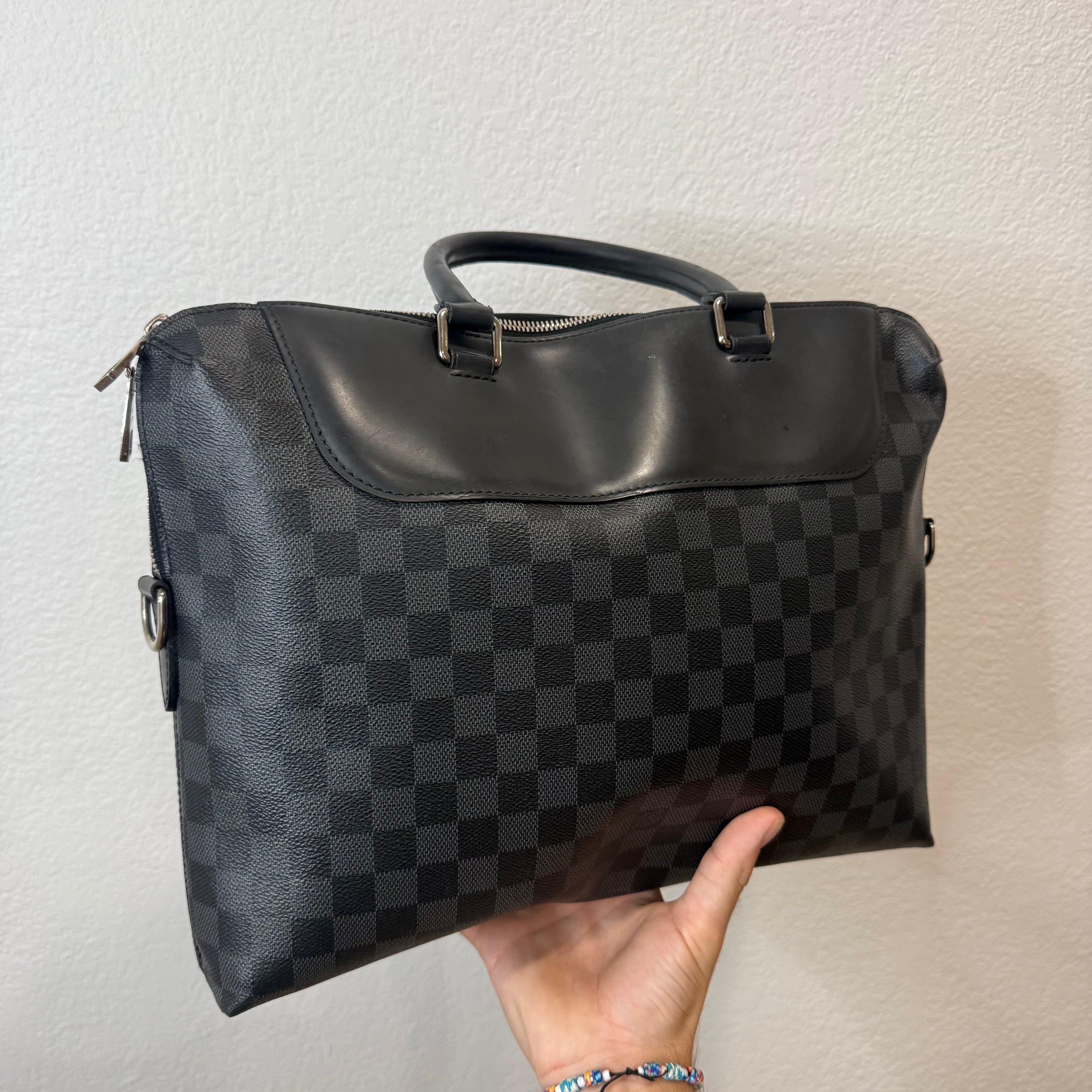 Louis Vuitton Porte-Documents Jour Damier Black Side Bag