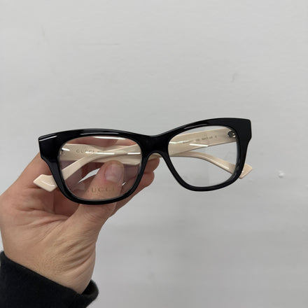 Gucci Logo Eyeglasses Women White Black
