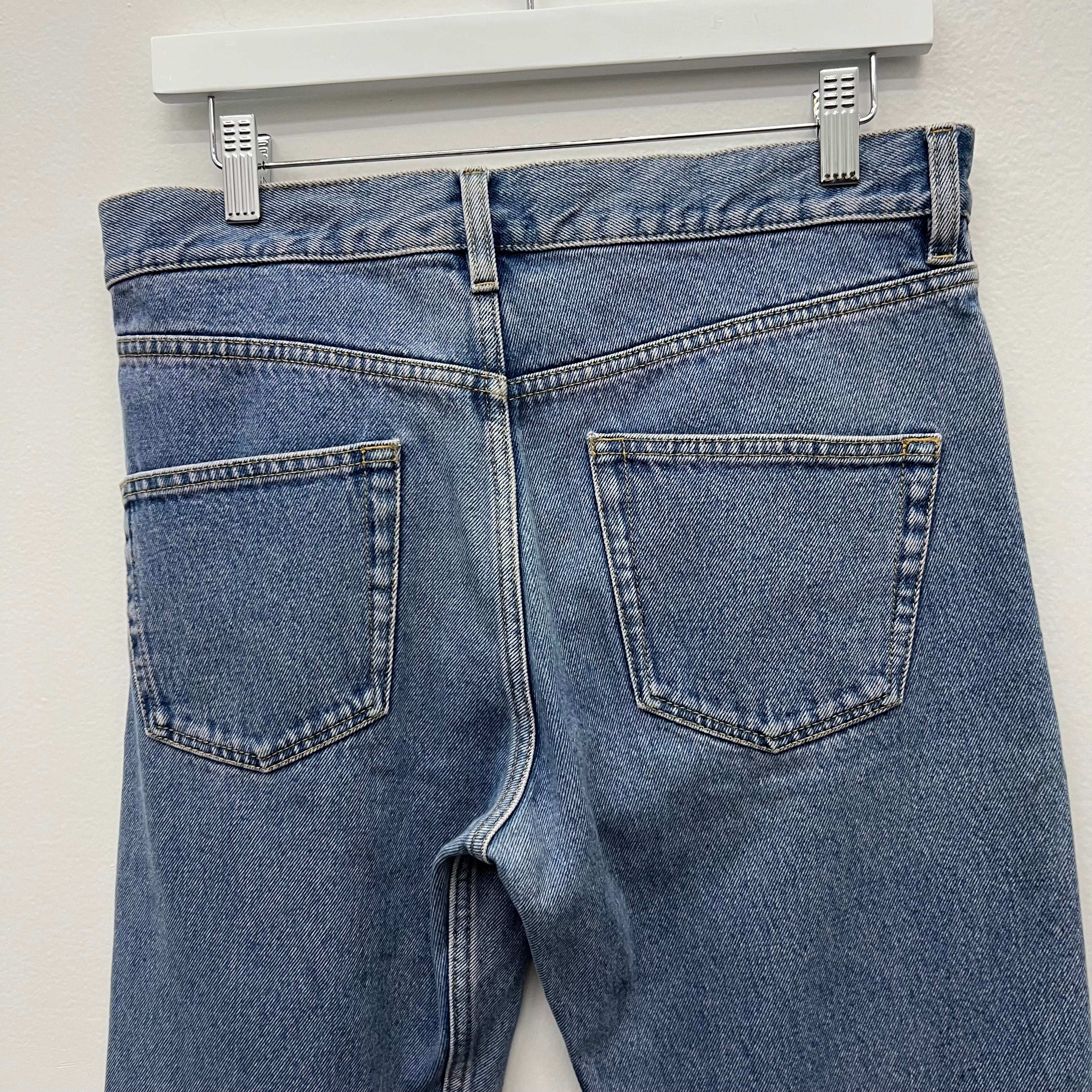 Balenciaga Pink Wash Straight Leg Denim Jeans - Size 31