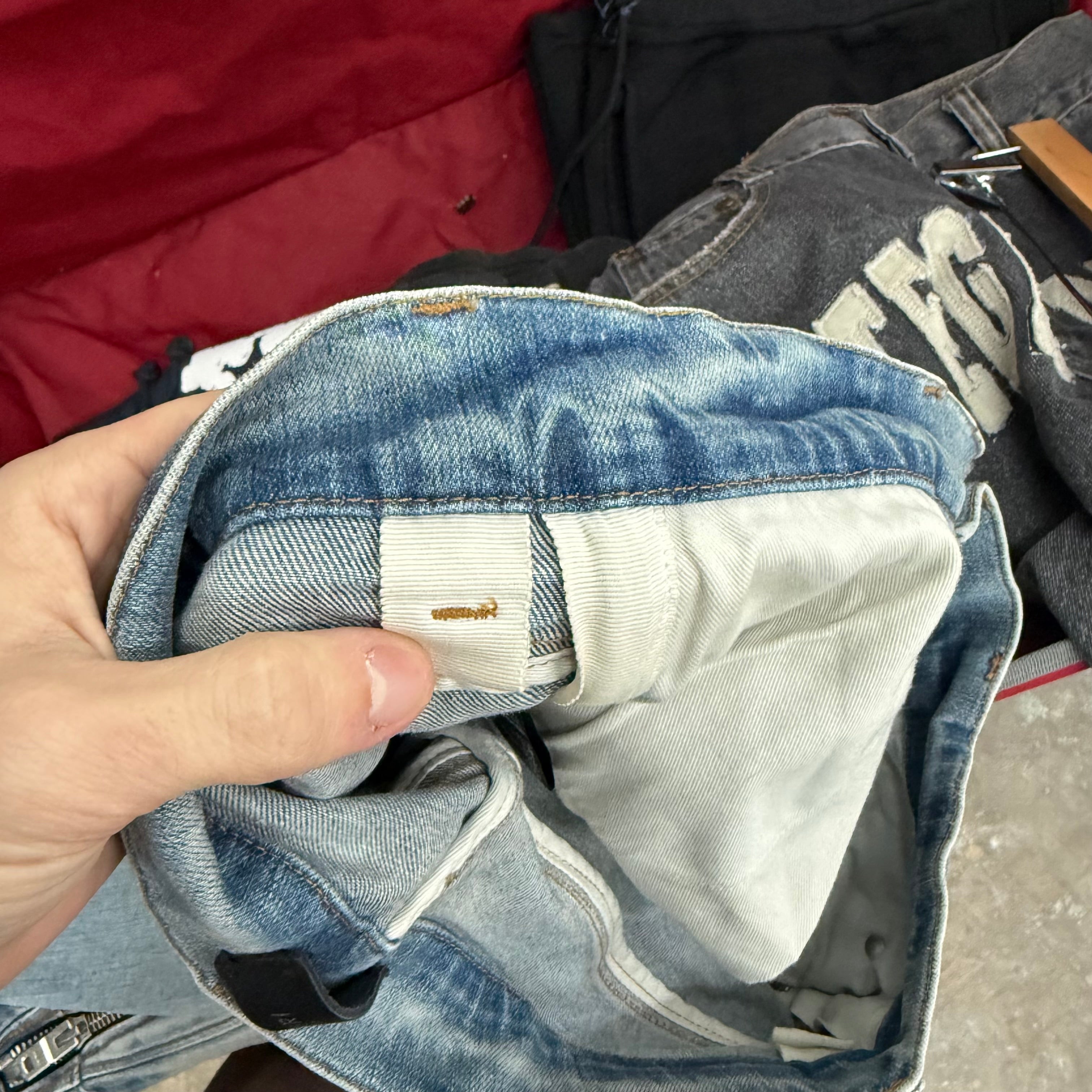 Amiri Bandana Zipper Denim Jeans - Size 33