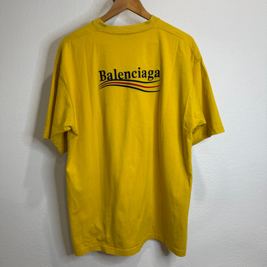 Balenciaga Campaign Yellow T-Shirt - Size M