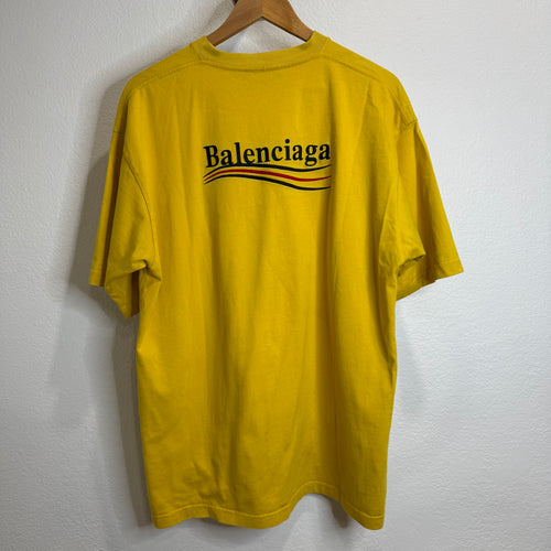 Balenciaga Campaign Yellow T-Shirt - Size M