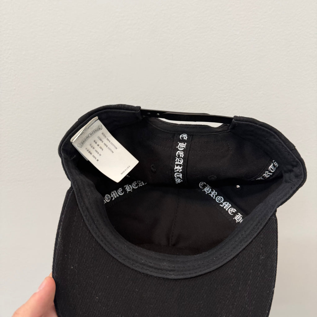 Chrome Hearts Black Denim Dagger Trucker Hat