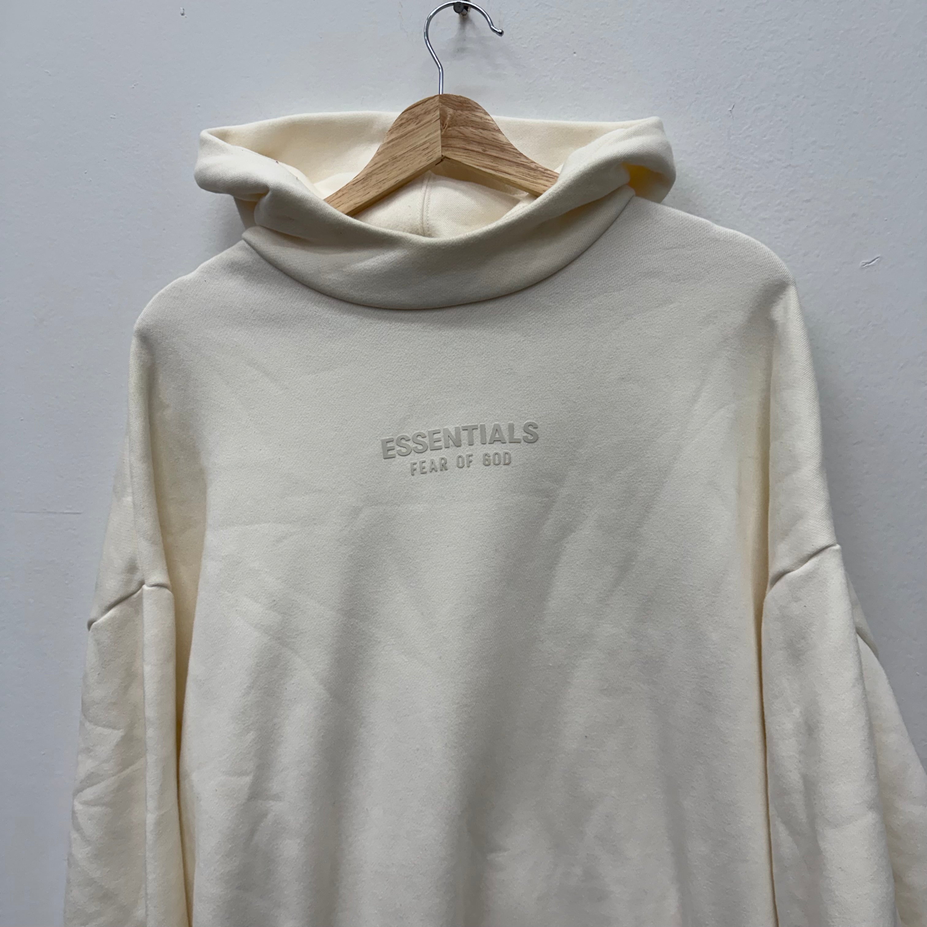 Essentials Fear of God Cream Hoodie - Size S