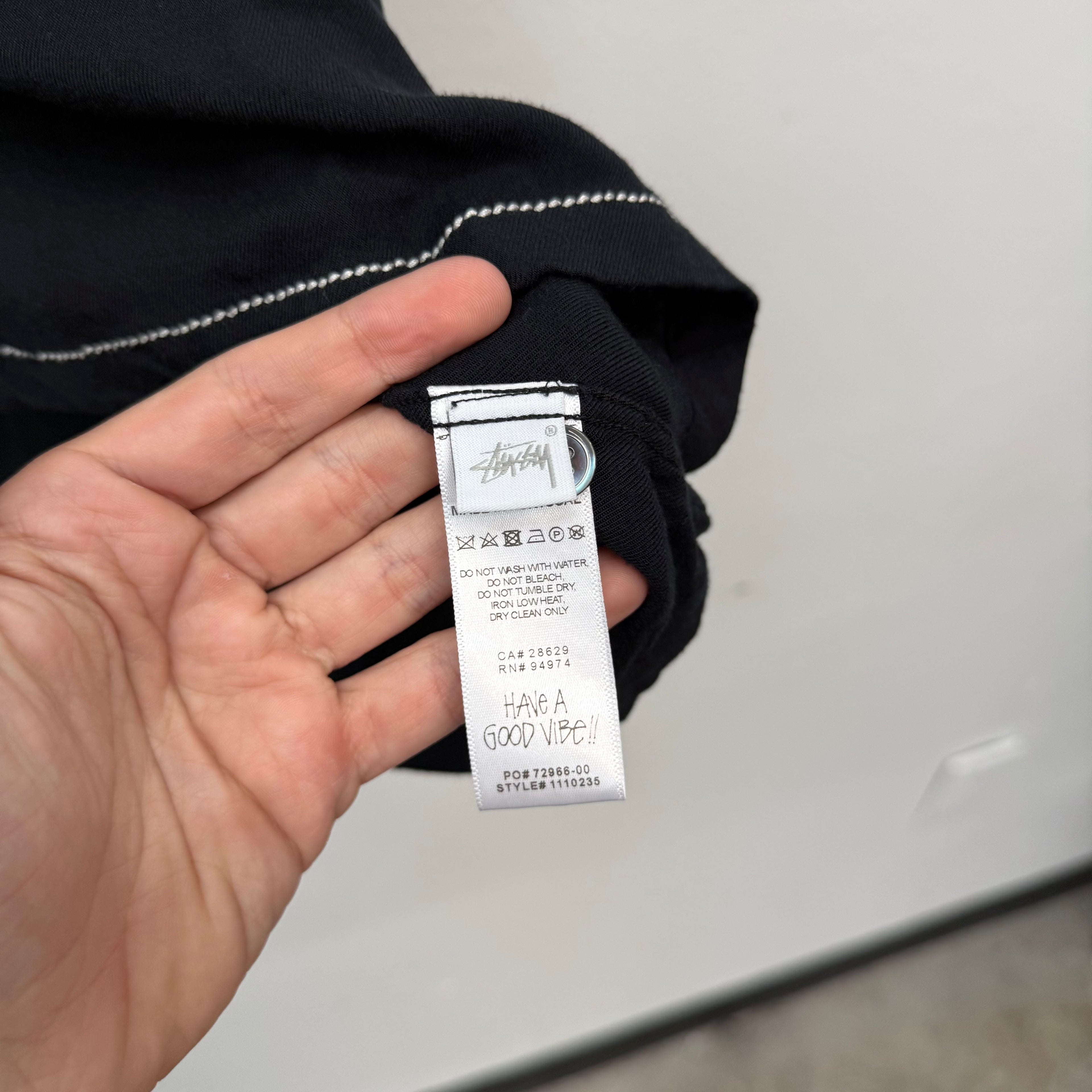 Stussy Contrast Pic Stitched Button Up Shit - Size M