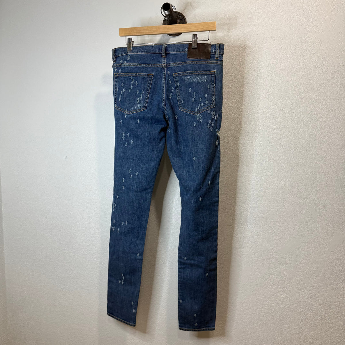 Givenchy Skinny Leg Distressed Denim Jeans - Size 32