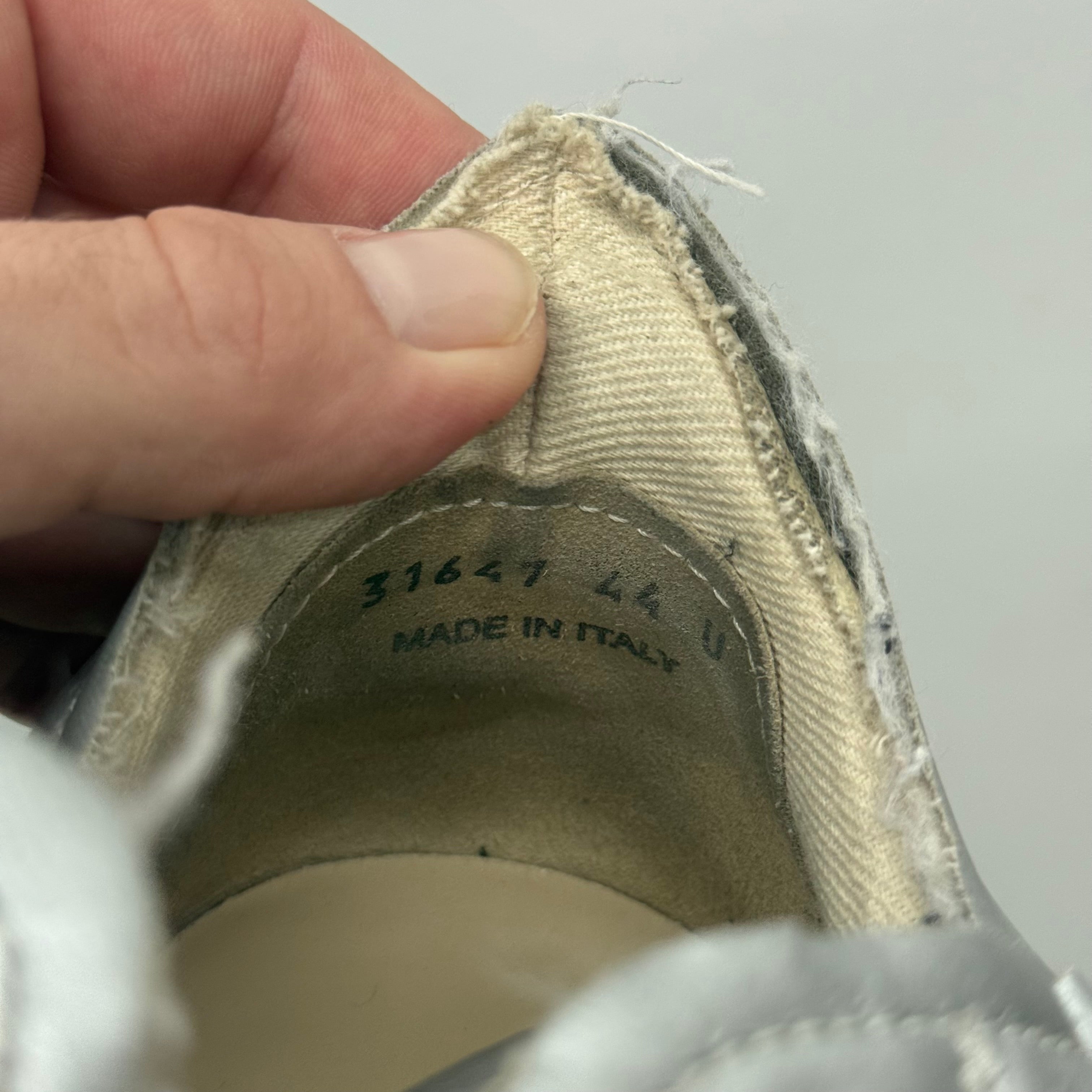 Rick Owens DRKSHDW Silver Ramones - Size 44 (US 11)