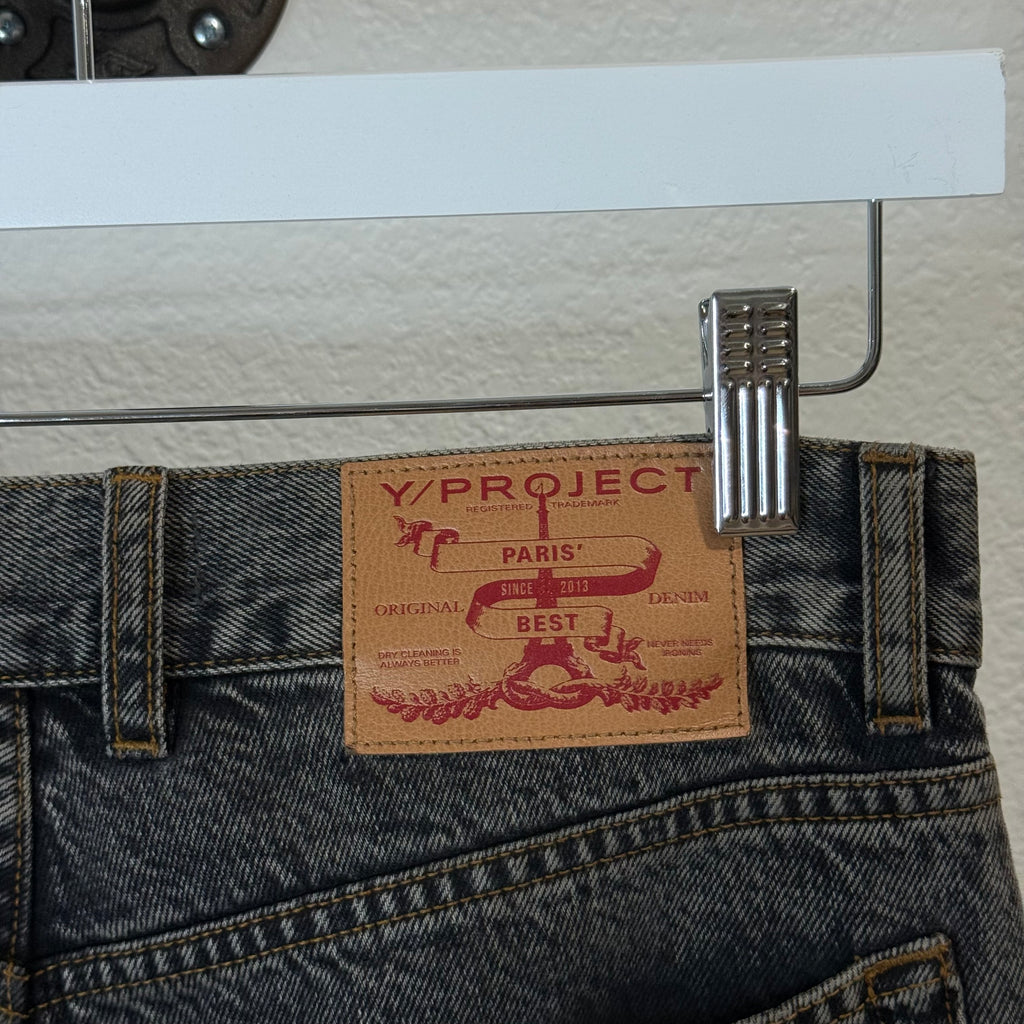 Y/Project Black Button Denim Jeans - Size 28