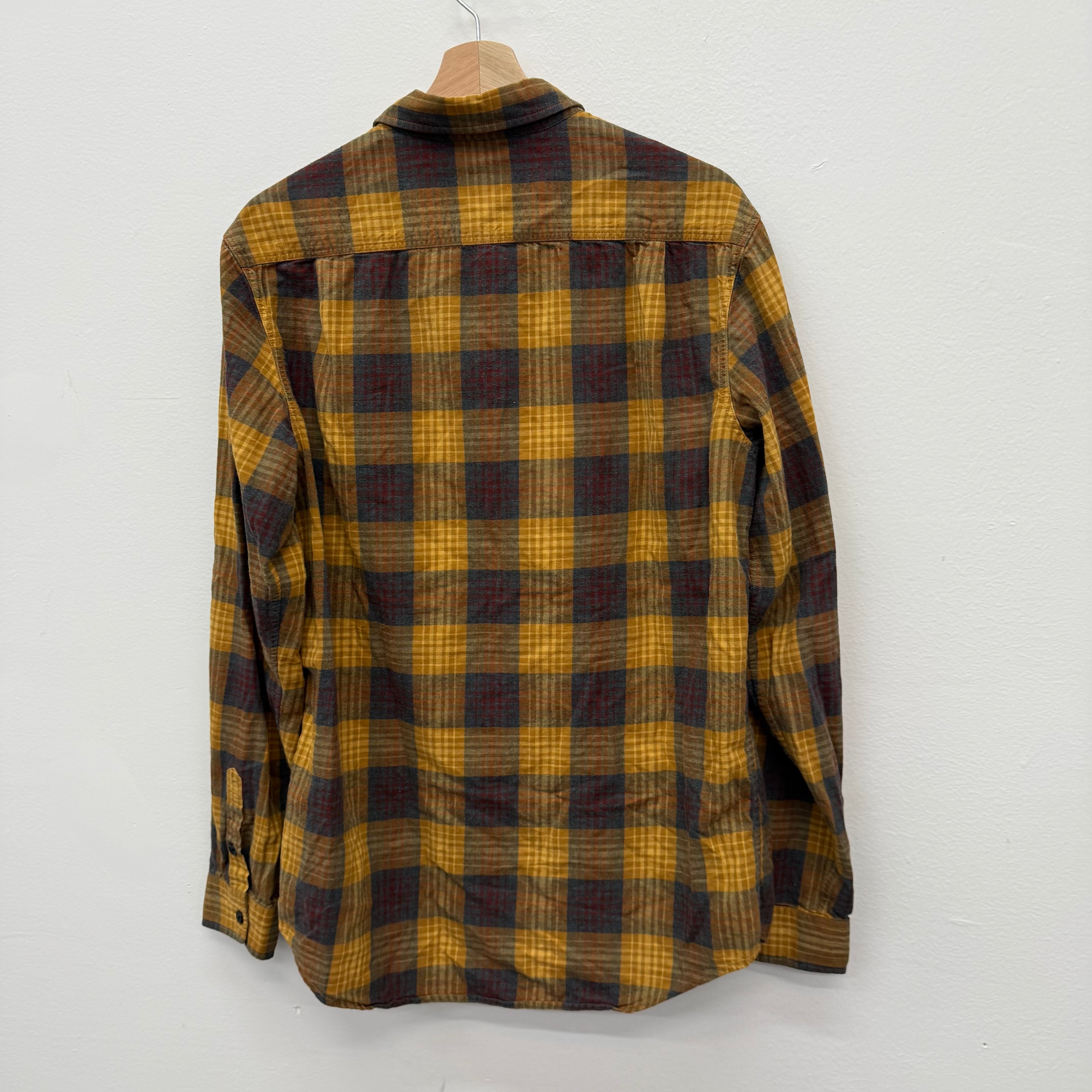 Supreme Flannel Longsleeve Shirt Yellow - Size L