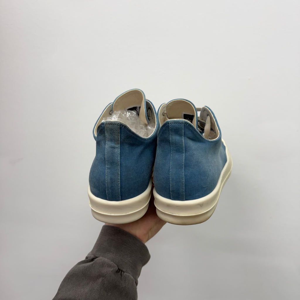 Rick Owens Ramone Cyan Blue Sneakers - Size 45 (US 12)