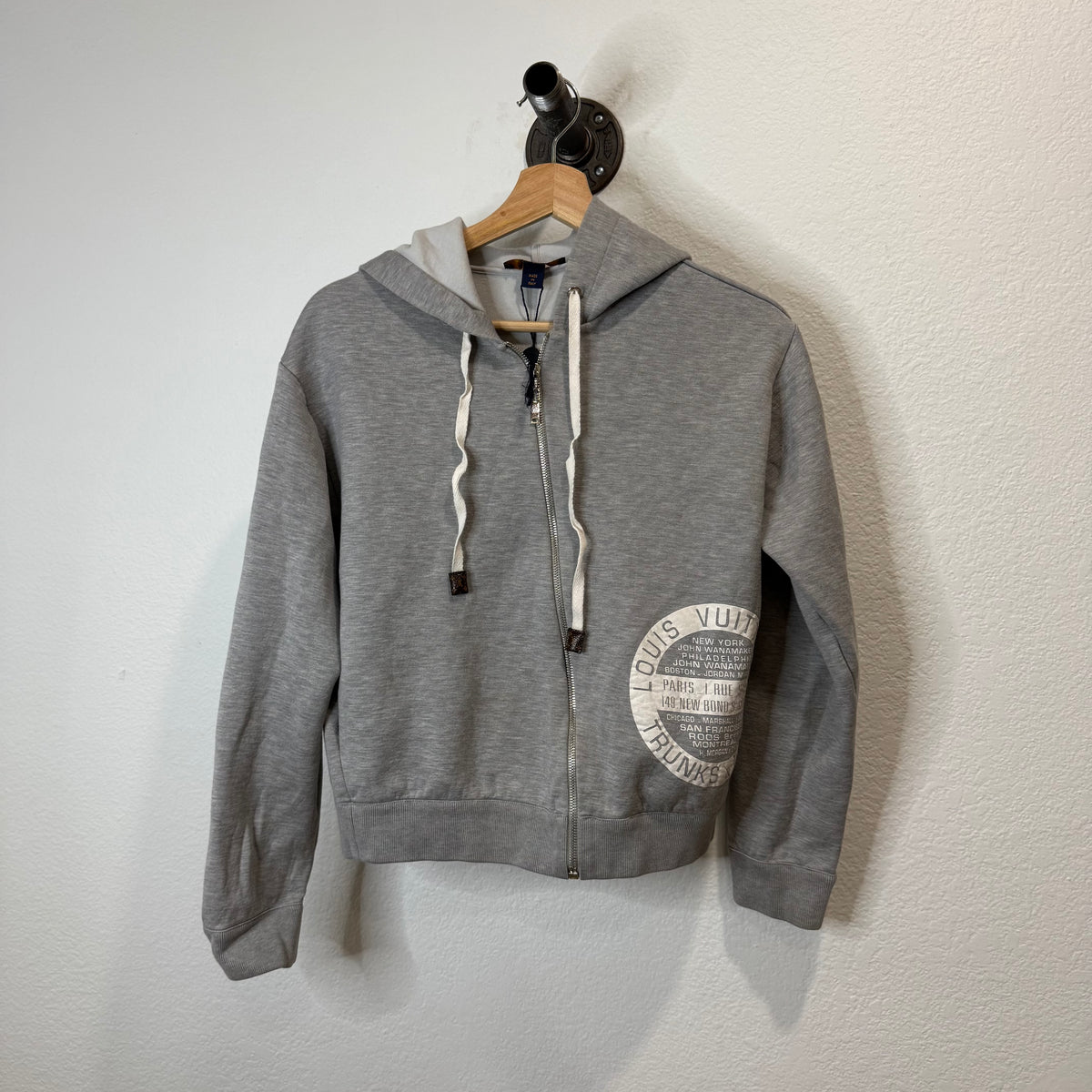 Louis Vuitton 2019 Trunk and Bag Print Zip Hoodie - Size S