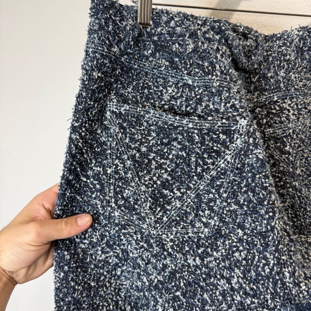 Bottega Veneta Cotton-Bouclé Indigo Carpenter Pants - Size 48 (32)