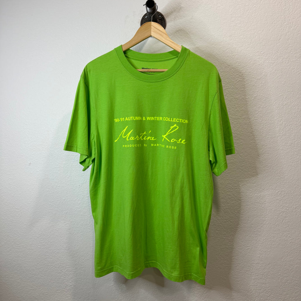 Martine Rose Classic Green Collection T-Shirt - Size XL