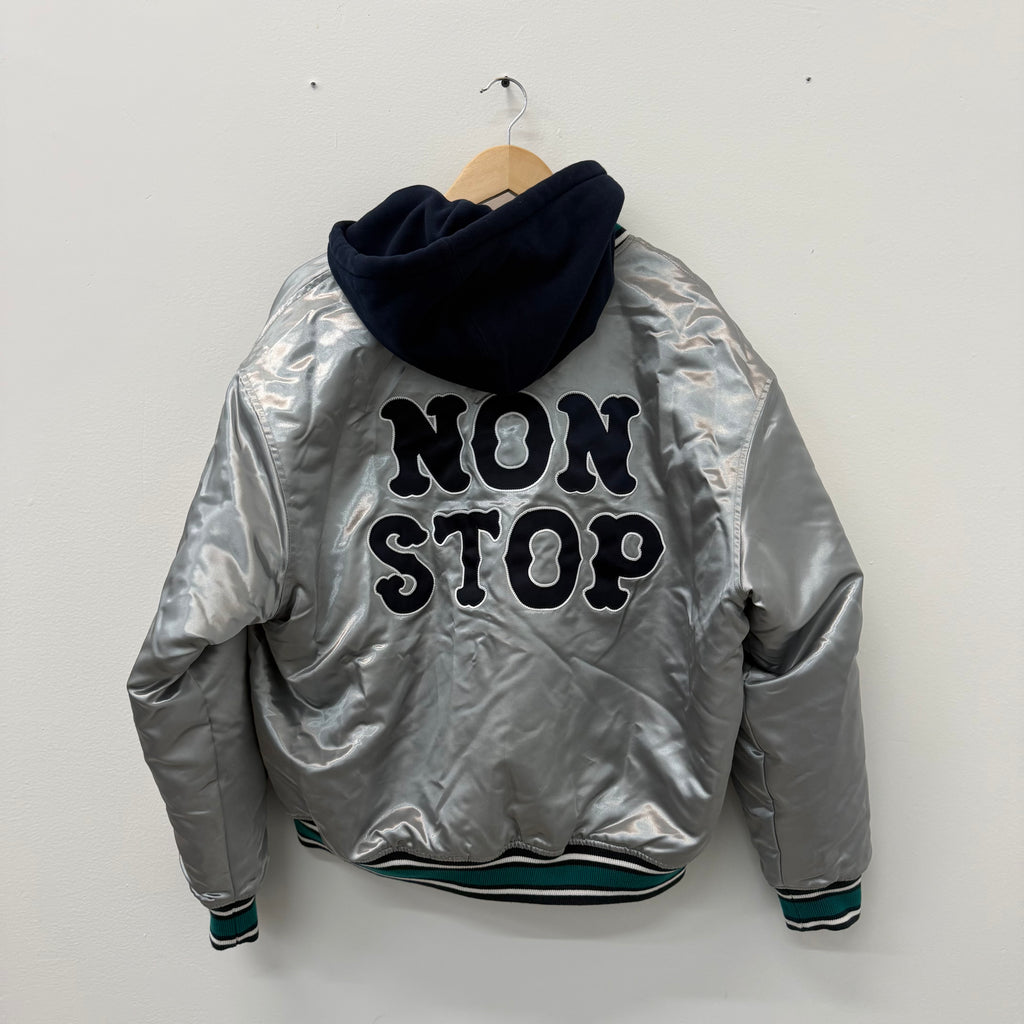 Supreme Homerun Satin Hooded Jacket - Size M