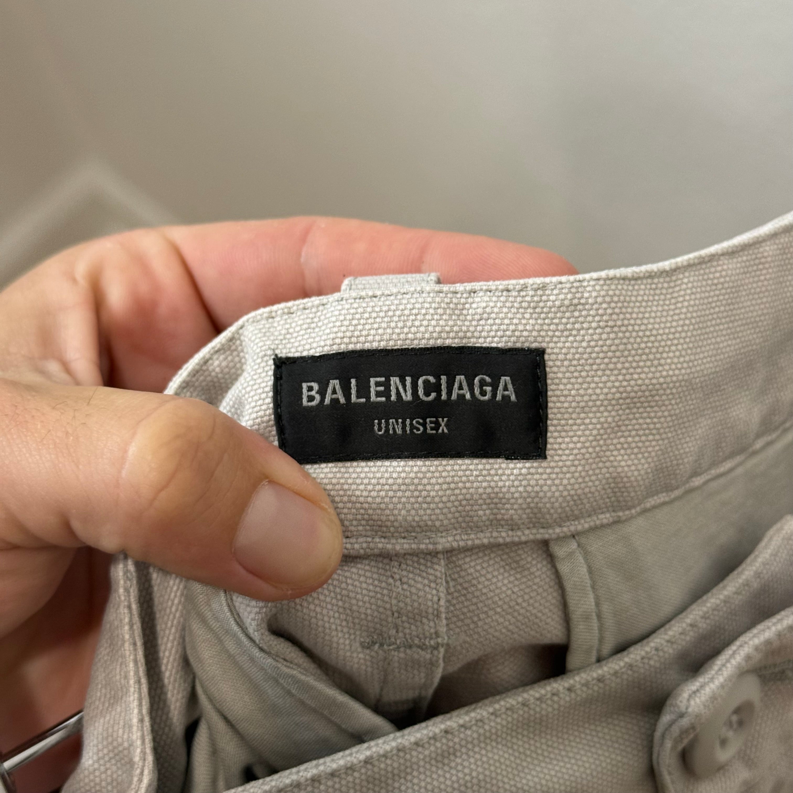 Balenciaga Distressed Workwear Shorts - Size M (34)
