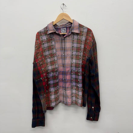 Vale Crystal Country Flannel Multicolor Red Purple