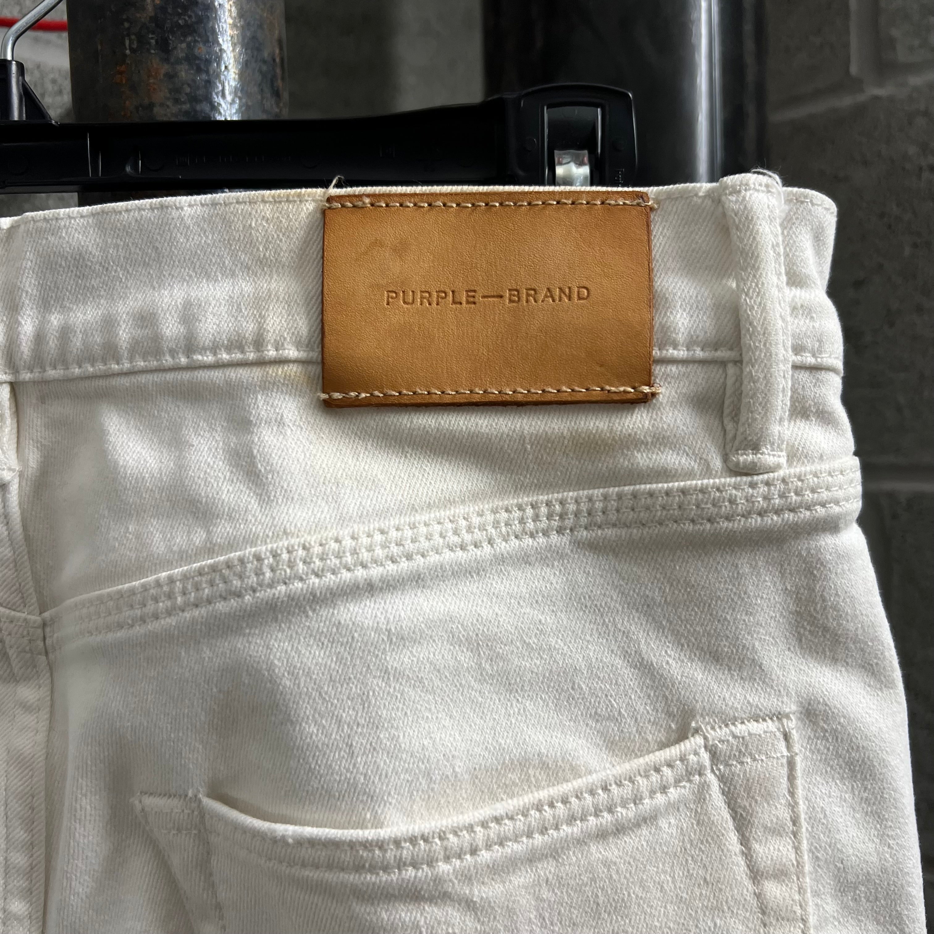 Purple Brand White Skinny Denim Jeans - Size 30