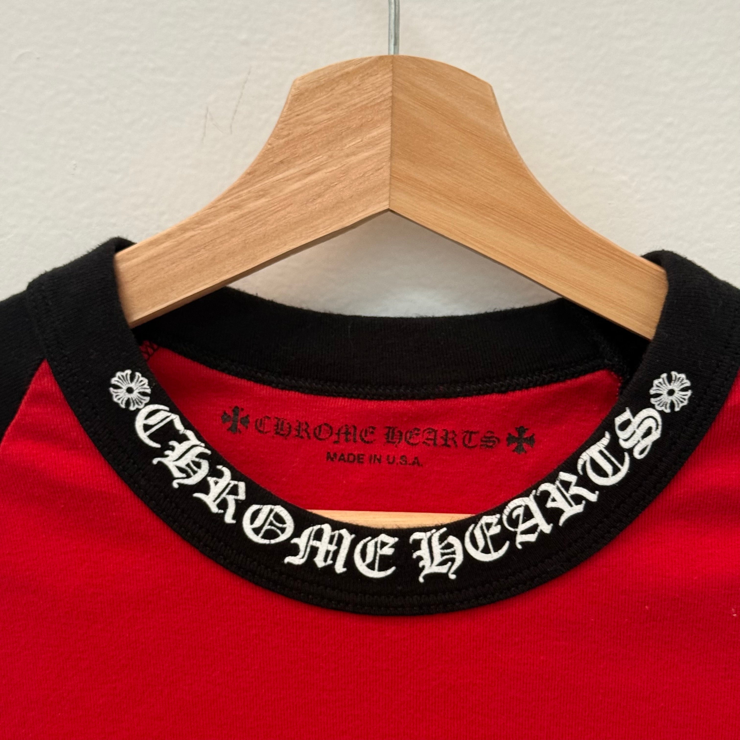 Chrome Hearts Baseball Longsleeve Neck Script - Size M