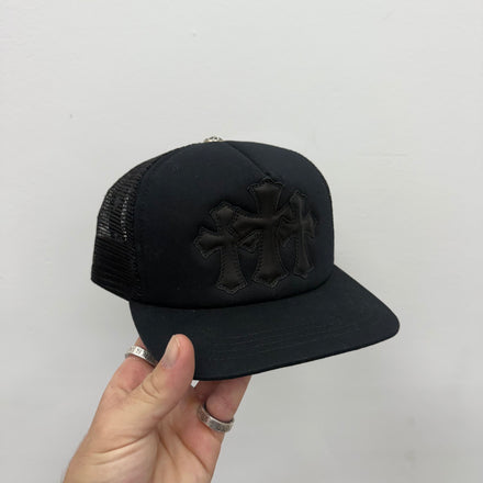 Chrome Hearts Lamb Triple Cross Patch Trucker Hat