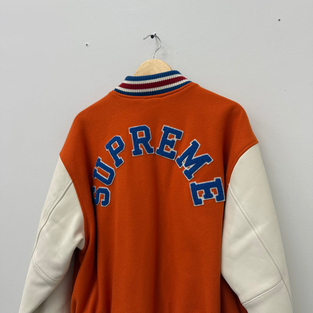 Supreme Tiger Varsity Jacket Orange - Size M
