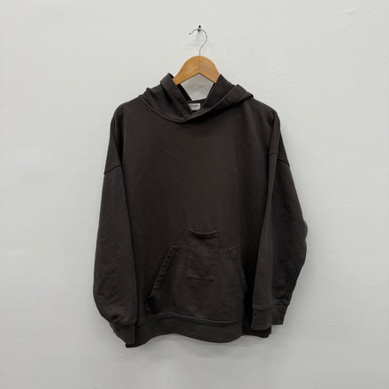 Balenciaga Double Pocket Back Logo Brown Hoodie - Fits M/L