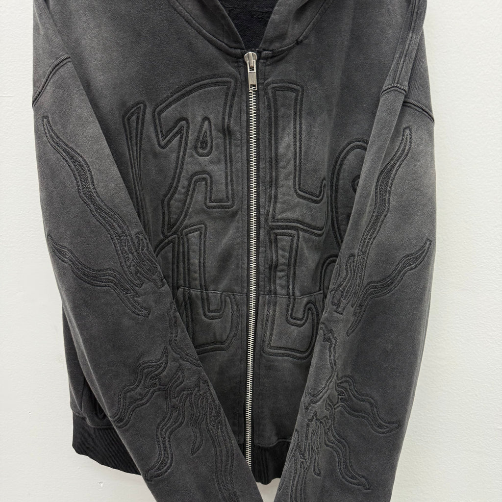 Vale Valley Black Zip Up Hoodie - Size S