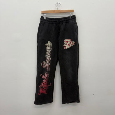 Triple Sevens Star Black Sweatpants - Size L