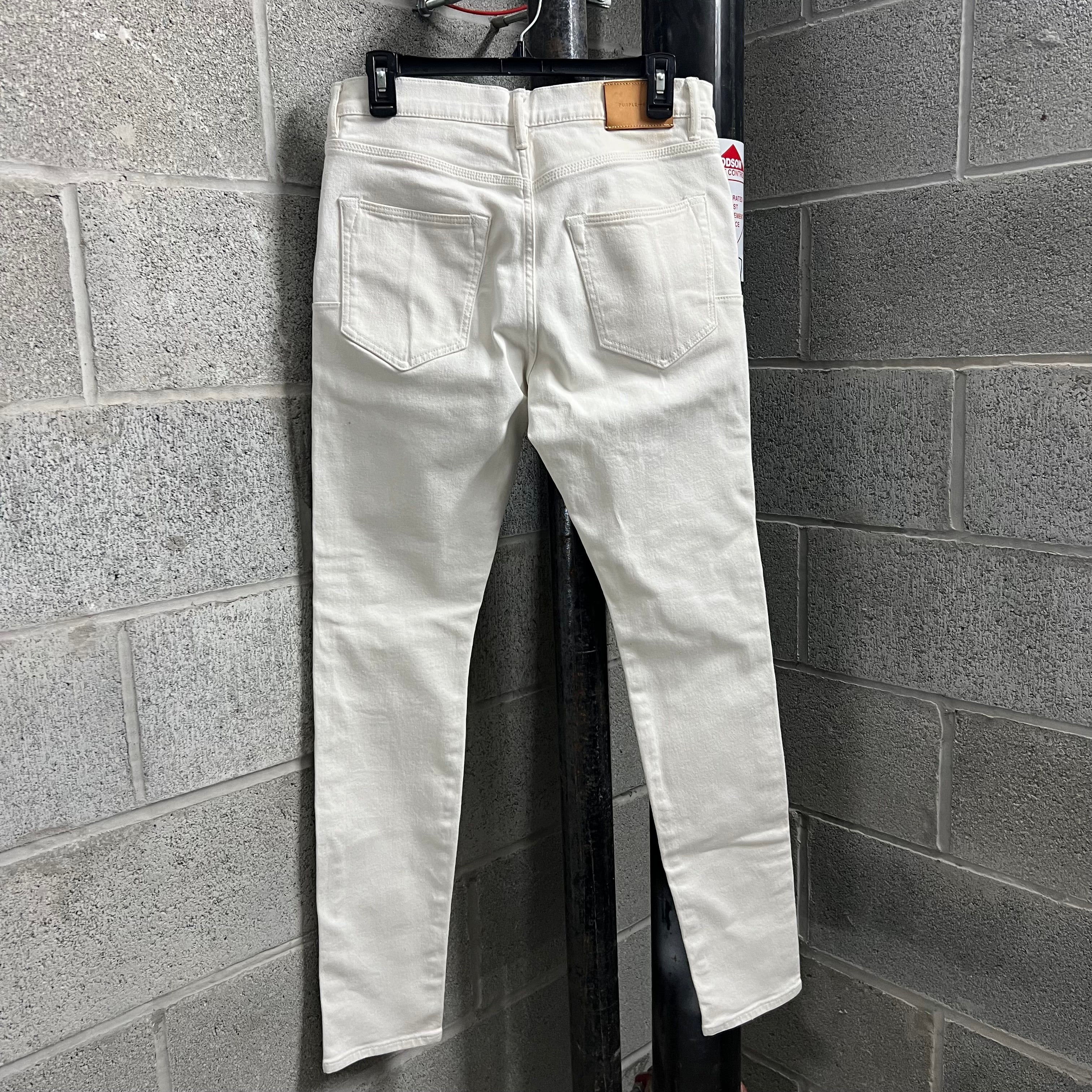 Purple Brand White Skinny Denim Jeans - Size 30