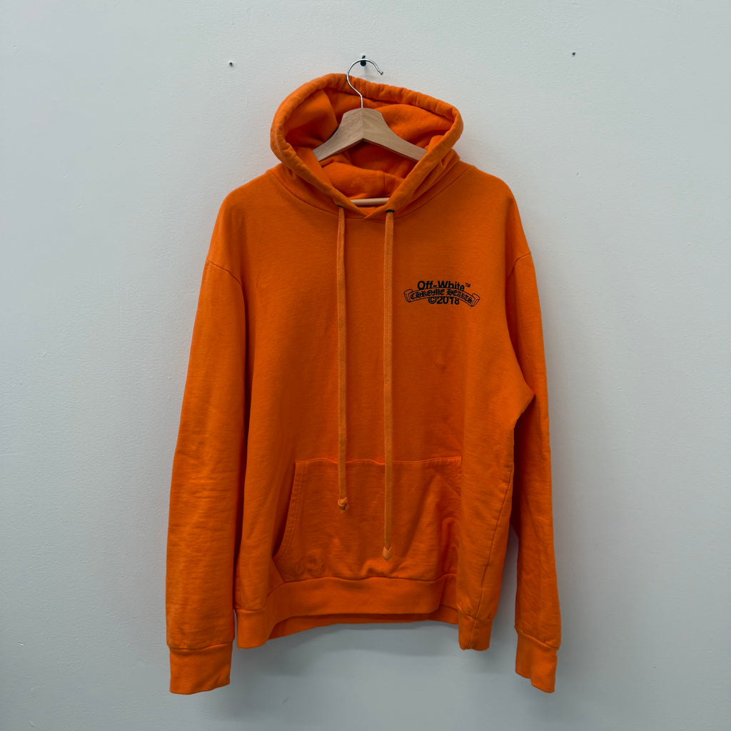 Chrome Hearts x Off White F&F PARIS 2018 Marketing Hoodie - Size XL