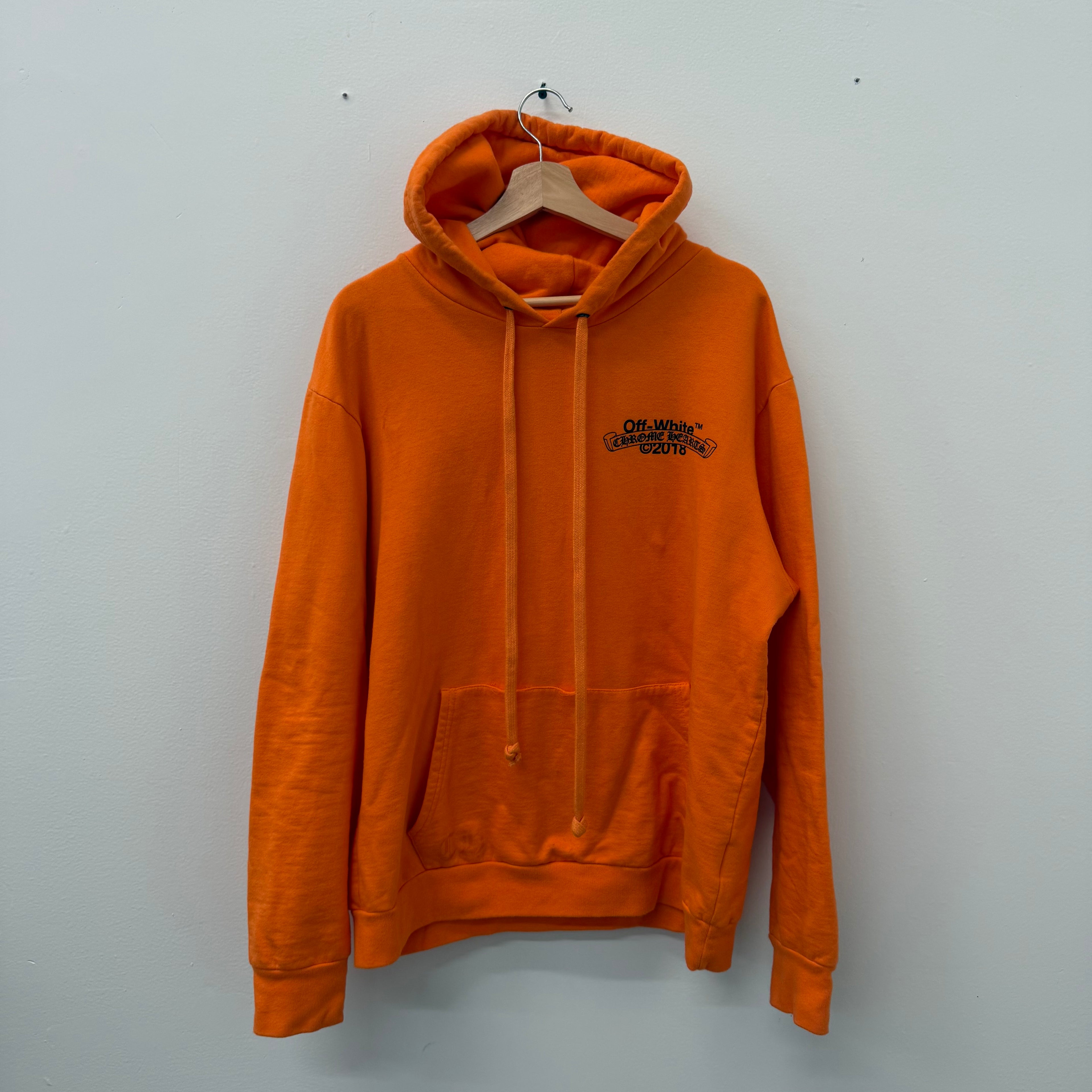 Chrome Hearts x Off White F&F PARIS 2018 Marketing Hoodie - Size XL