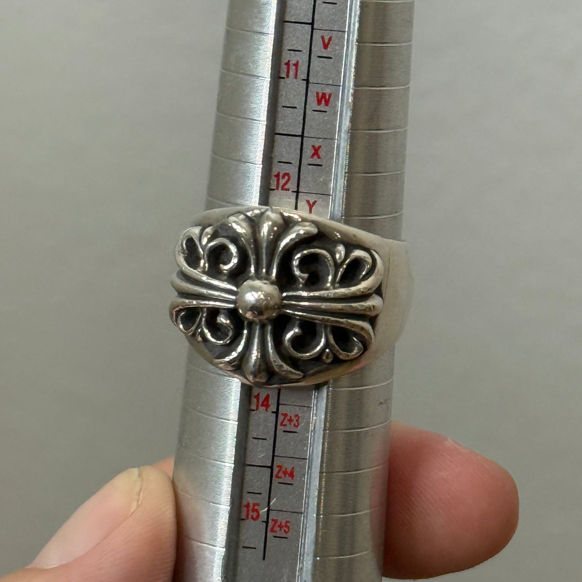 Chrome Hearts Keeper Silver Ring - Size 13