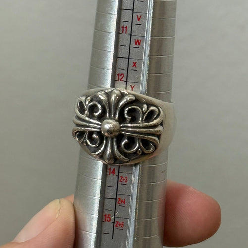 Chrome Hearts Keeper Silver Ring - Size 13