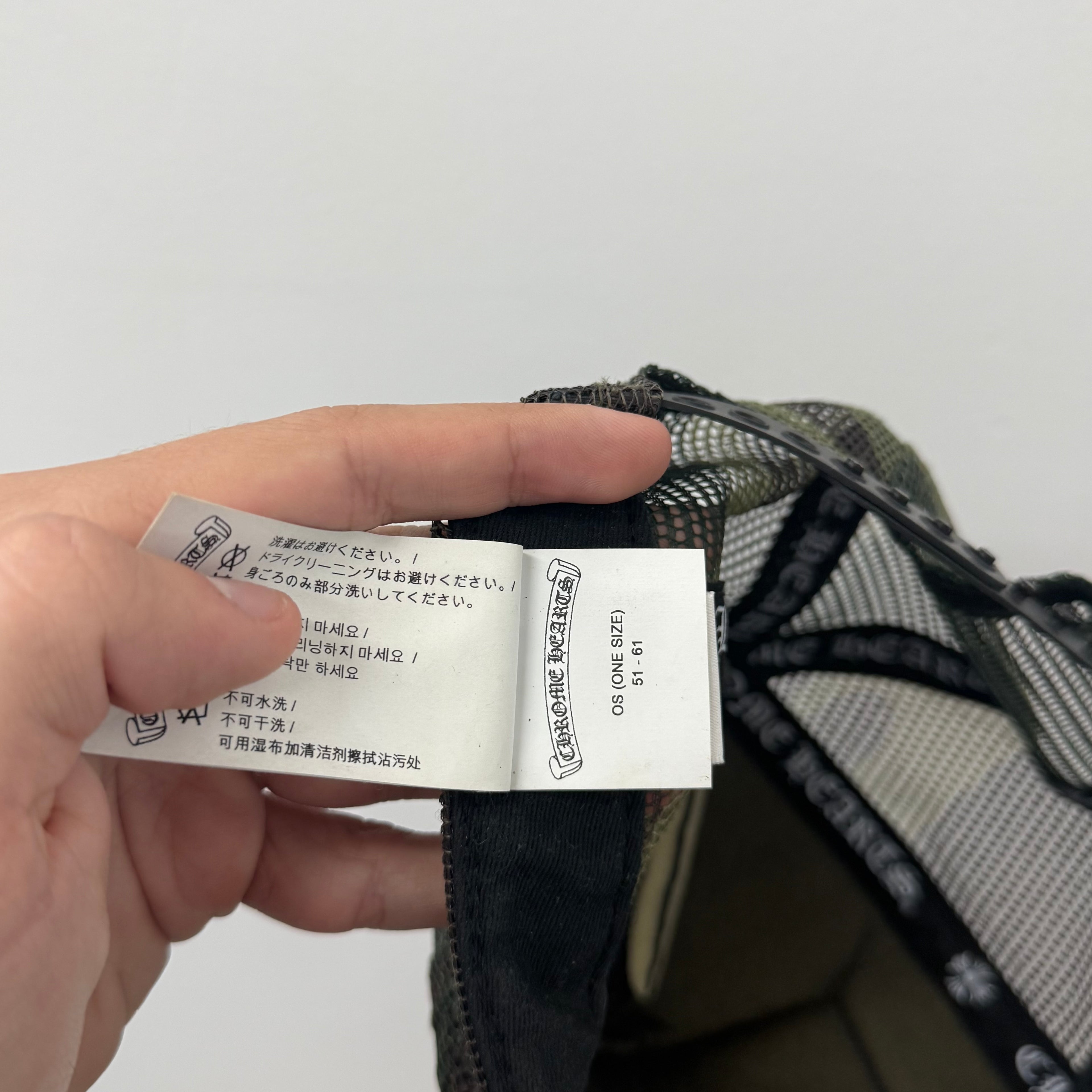 Chrome Hearts Camo Hollywood Trucker Hat