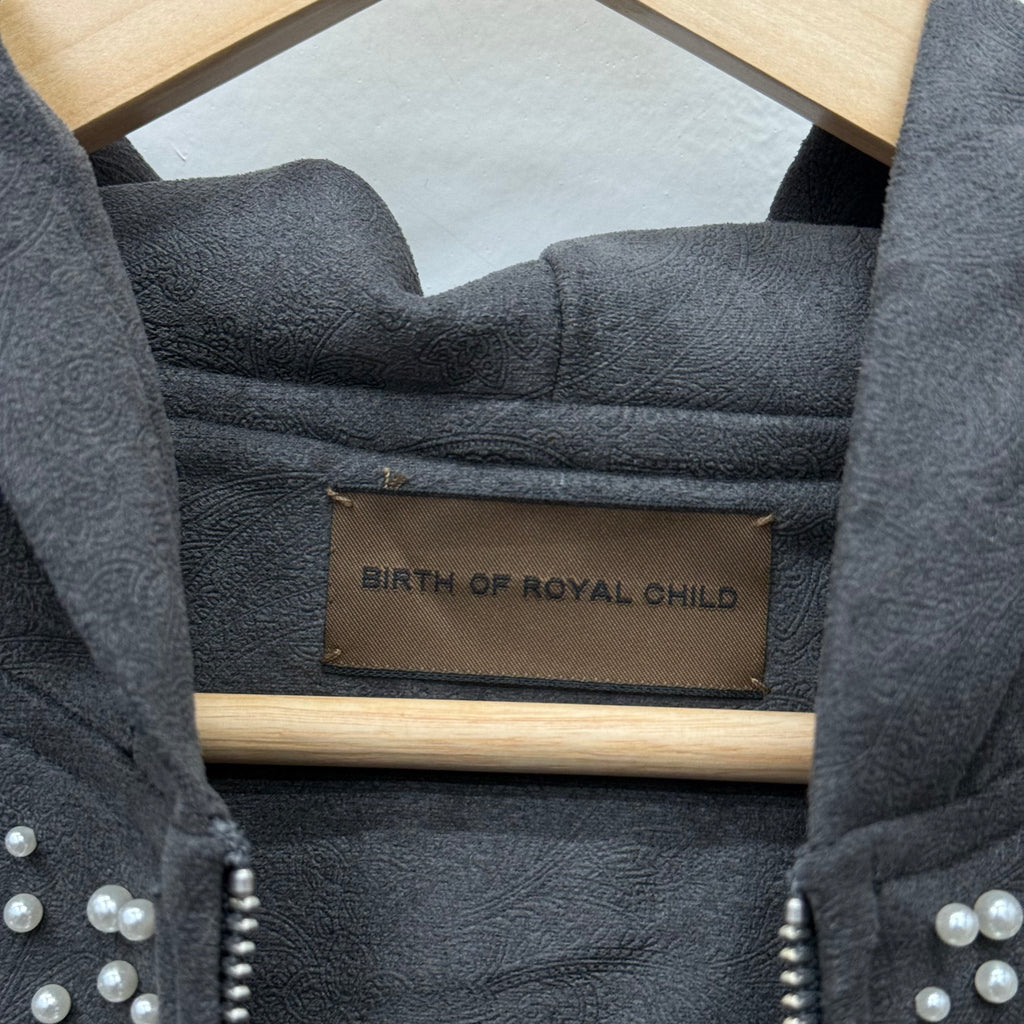 Birth of A Royal Child Black Pearl Zip Hoodie - Size L