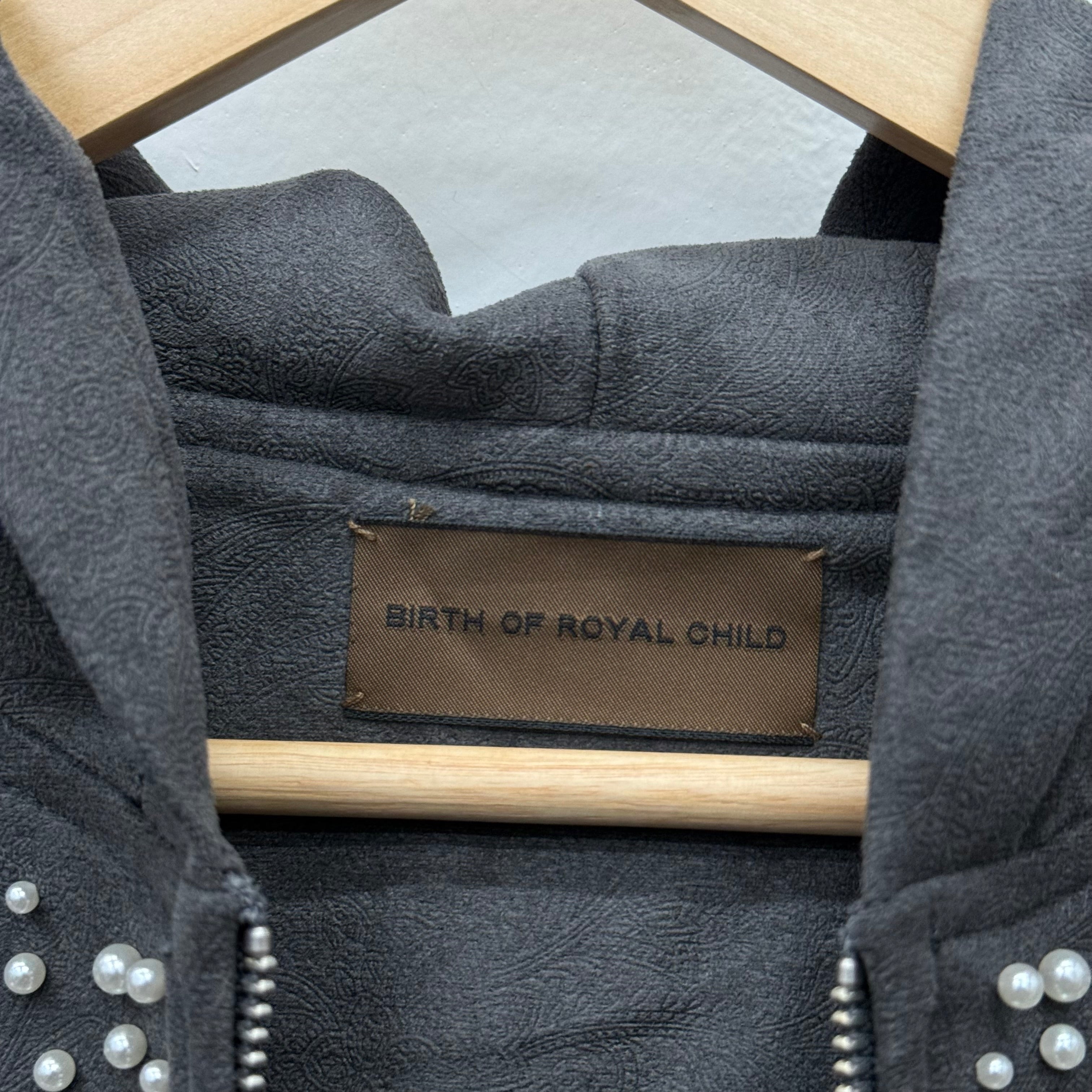 Birth of A Royal Child Black Pearl Zip Hoodie - Size L