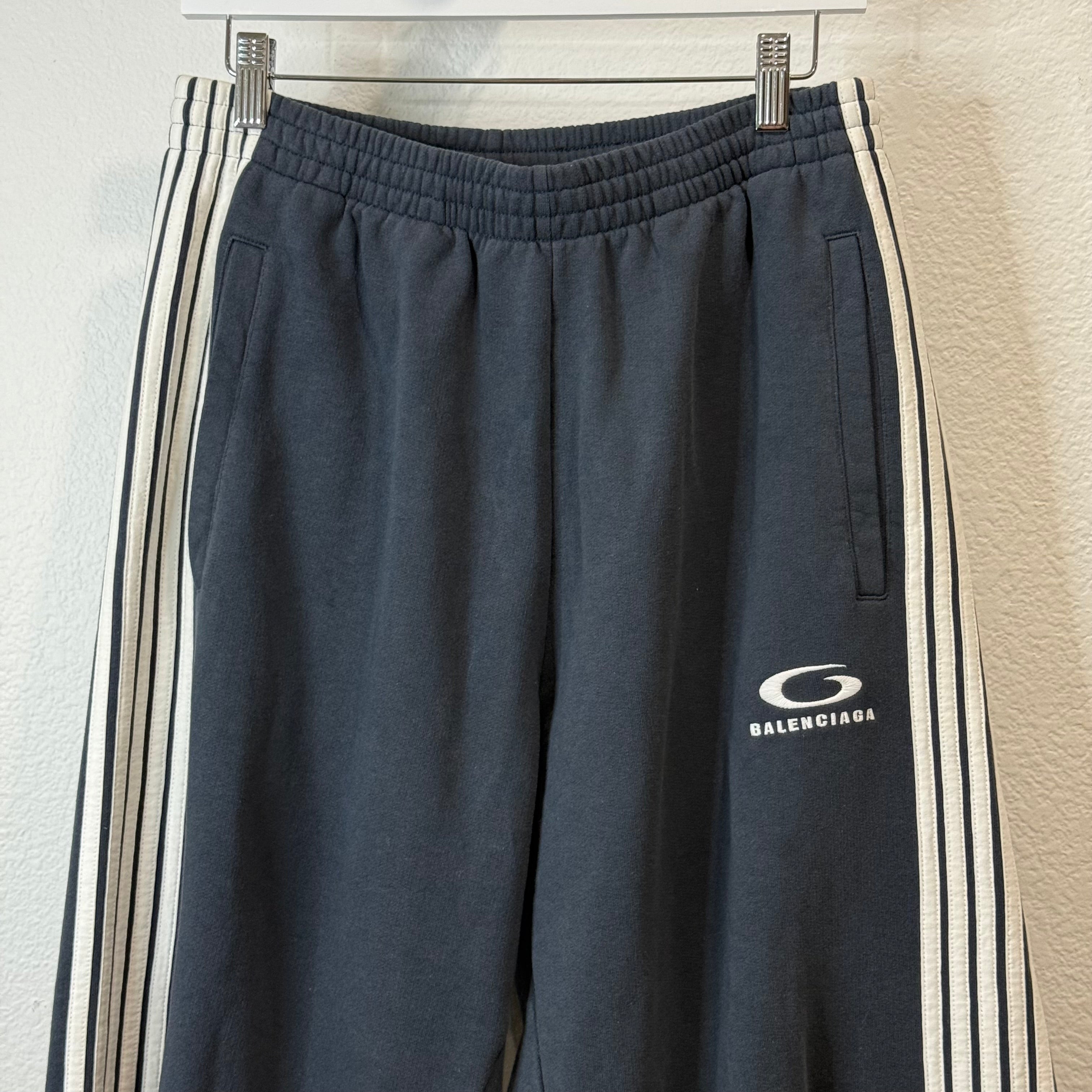 Balenciaga Navy Blue Straight Sweatpants - Size S (30-32)