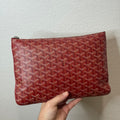Goyard Senat Side Bag Pouch Red