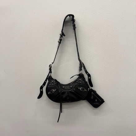 Balenciaga Le Cagole XS Leather Black Shoulder Bag