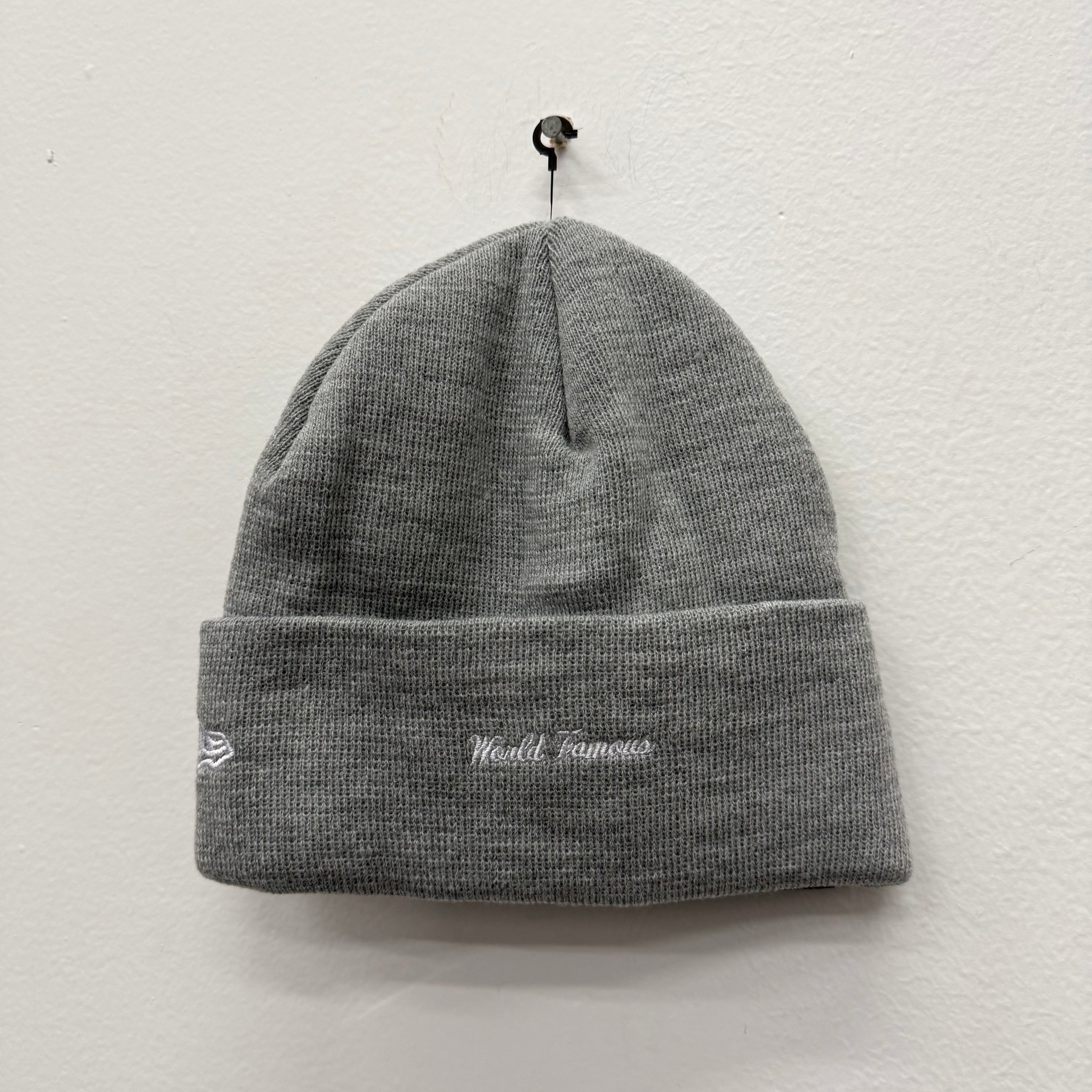 Supreme New Era Heather Grey Box Logo Beanie FW25