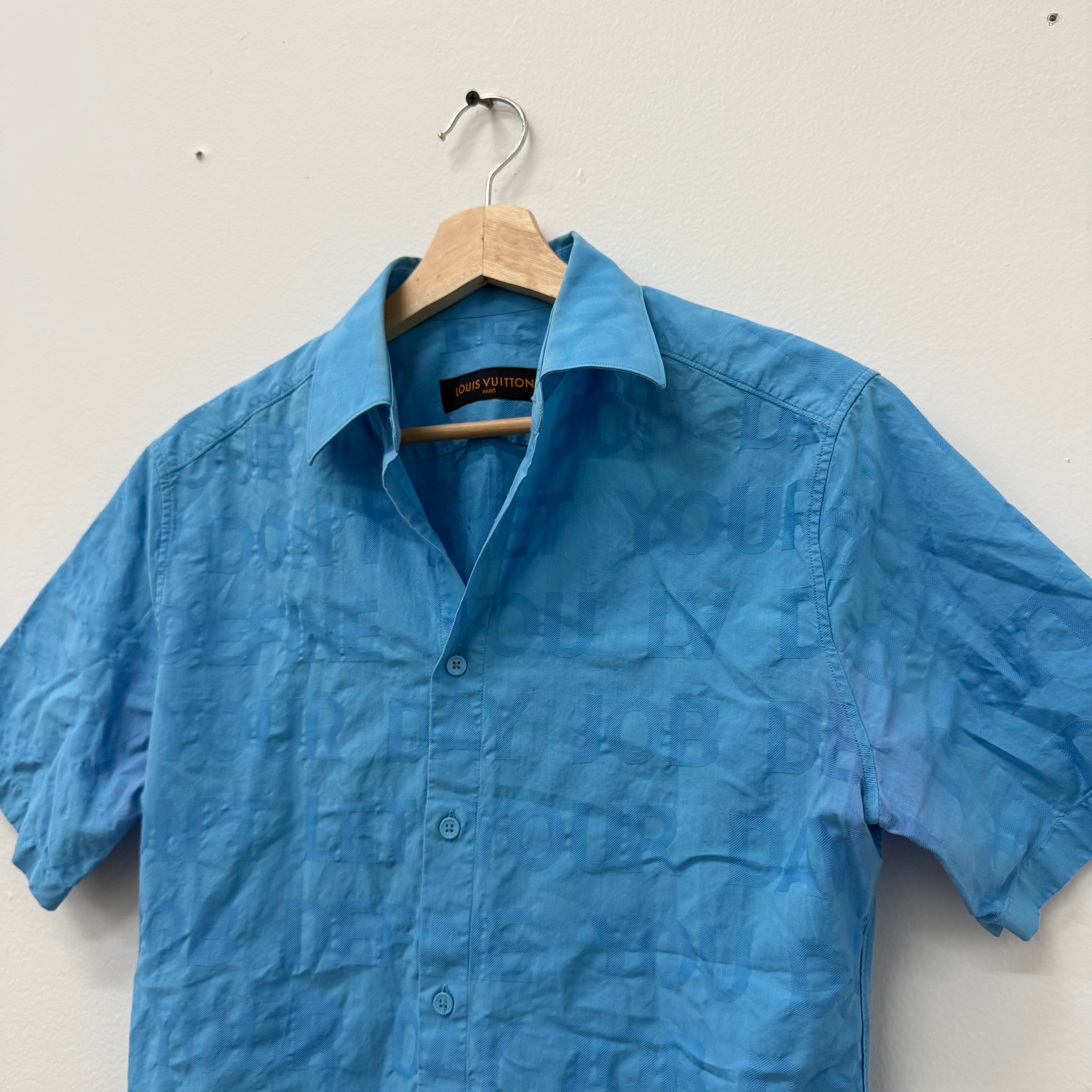 Louis Vuitton Tonal Letter Button Up Shirt - Size XS