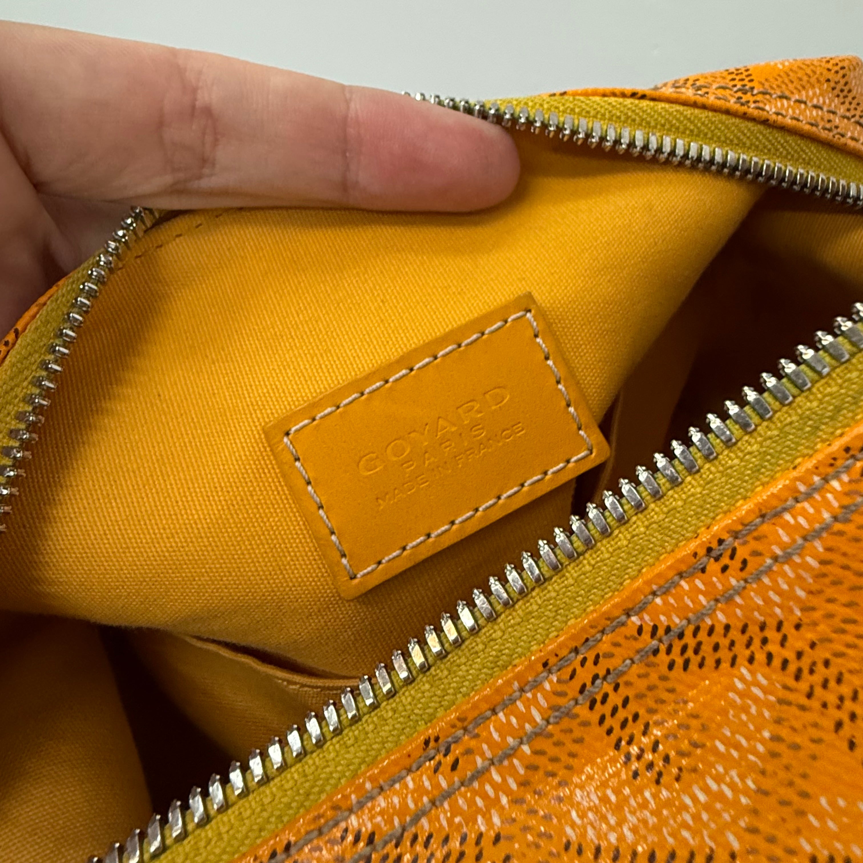 Goyard Boeing 25 Toiletry Bag Yellow