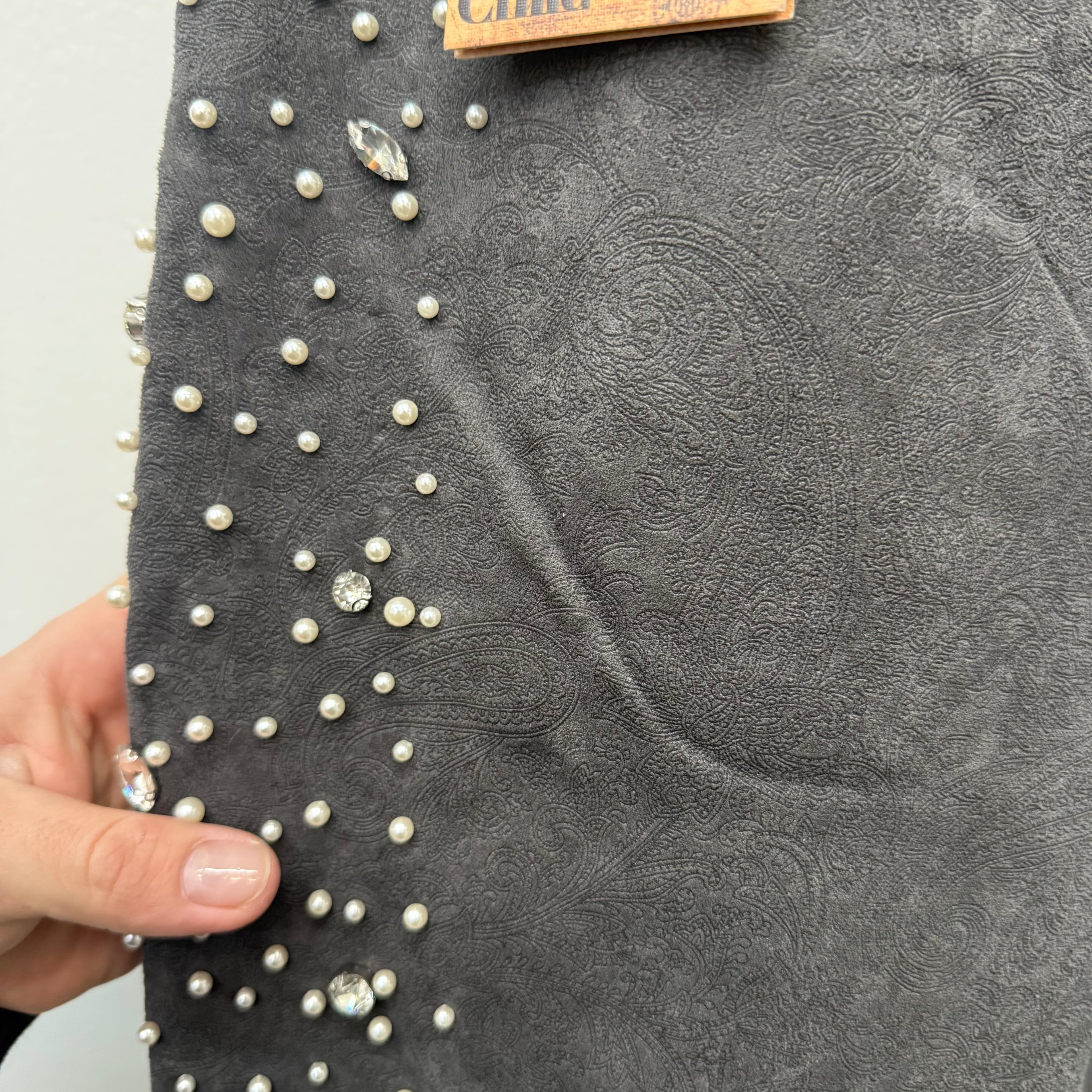 Birth of a Royal Child Sweatpants Grey Cashew Pearl Blossom - Size S