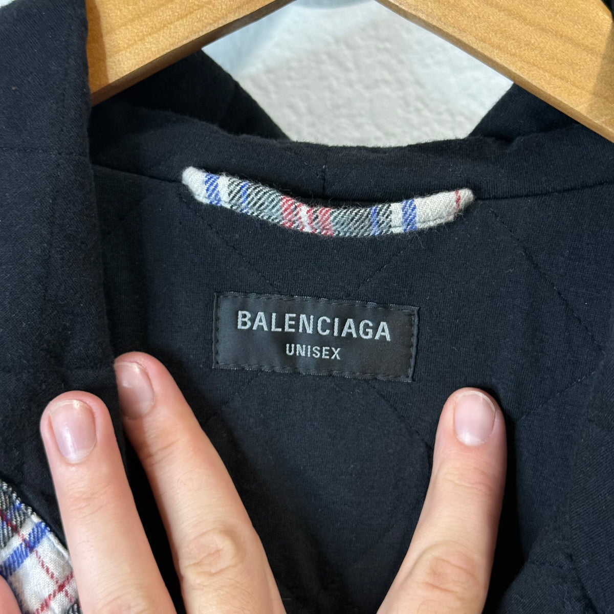 Balenciaga Gradient Plaid Flannel Jacket - Size L