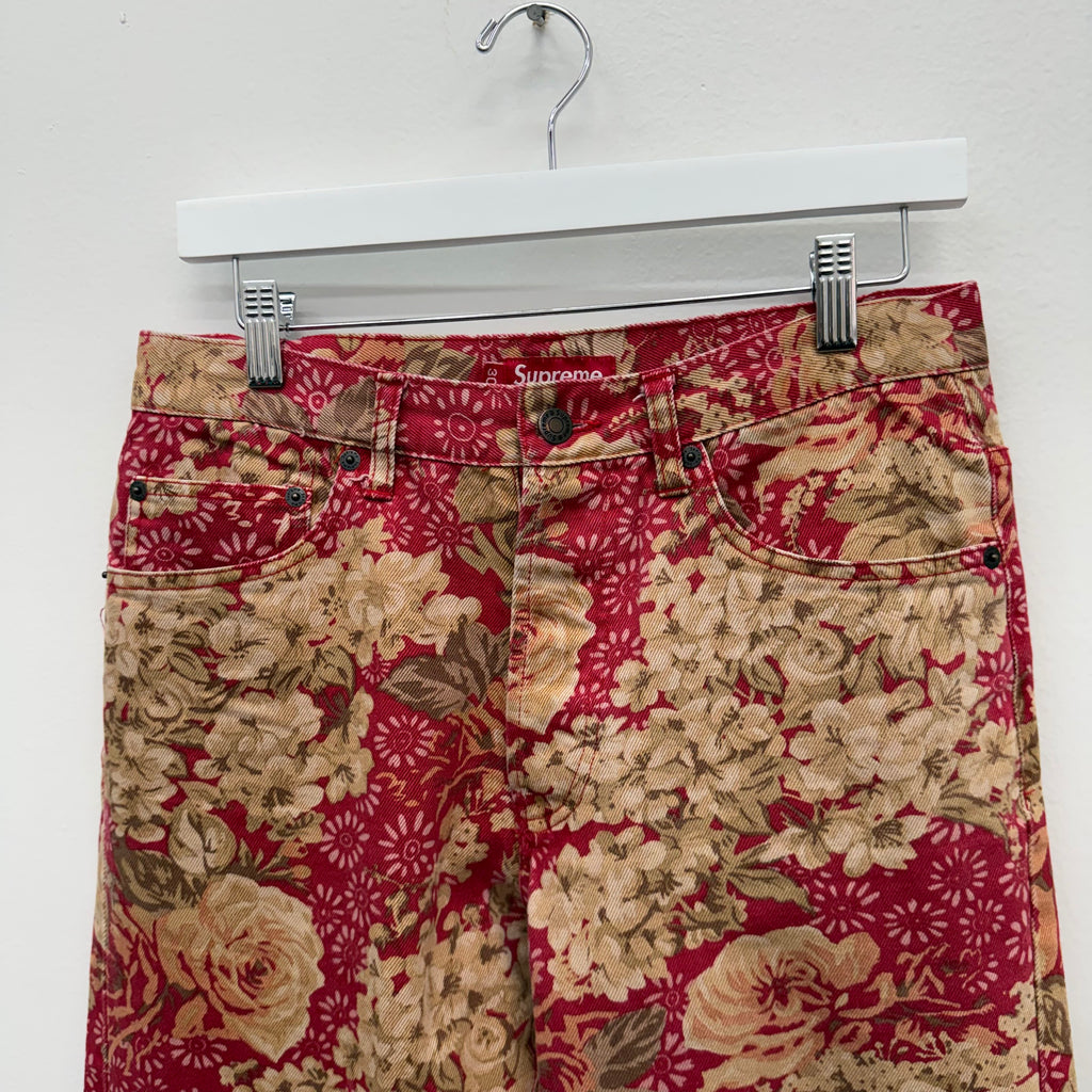 Supreme Rose Floral Denim FW17 - Size 30