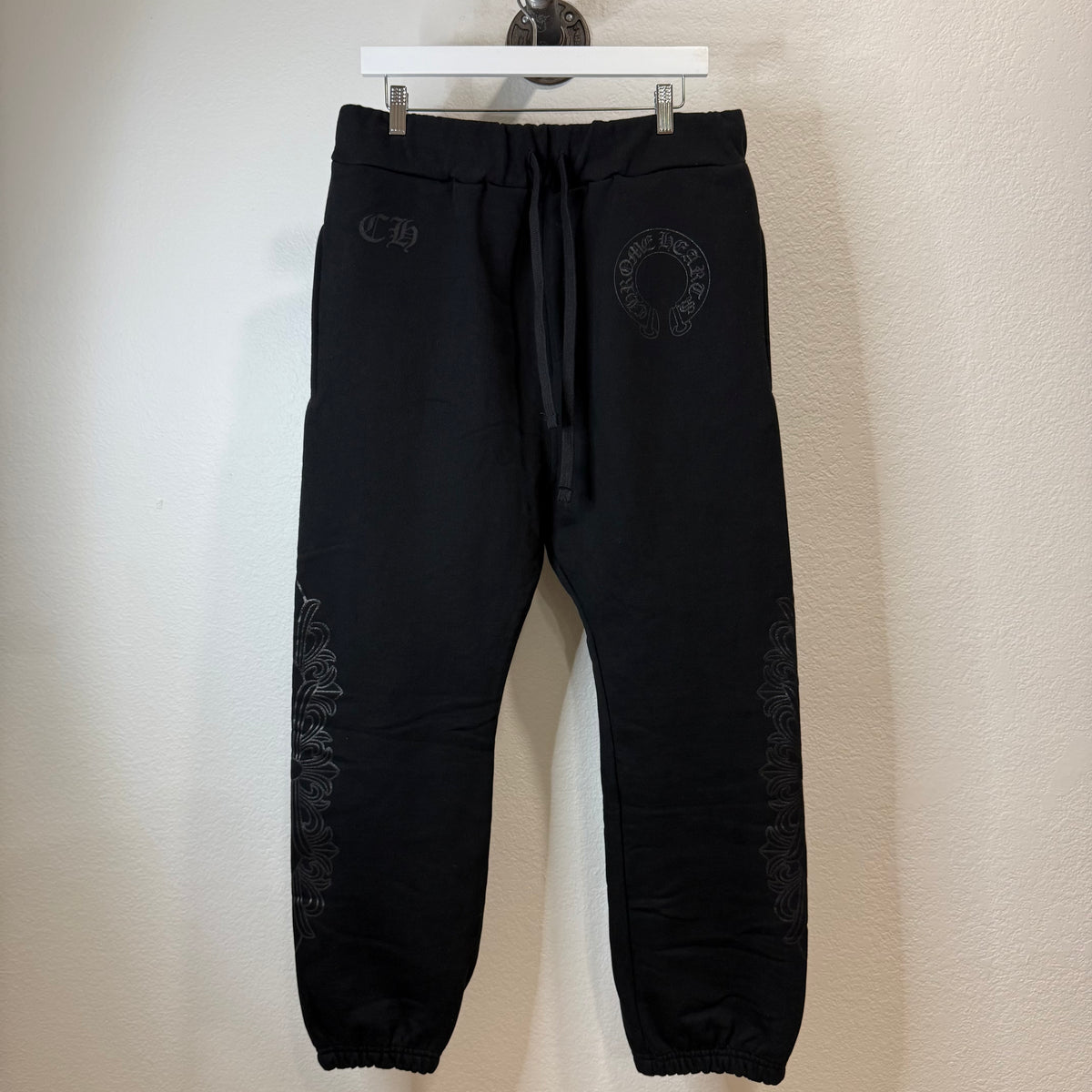 Chrome Hearts Black Floral Sweatpants - Size M