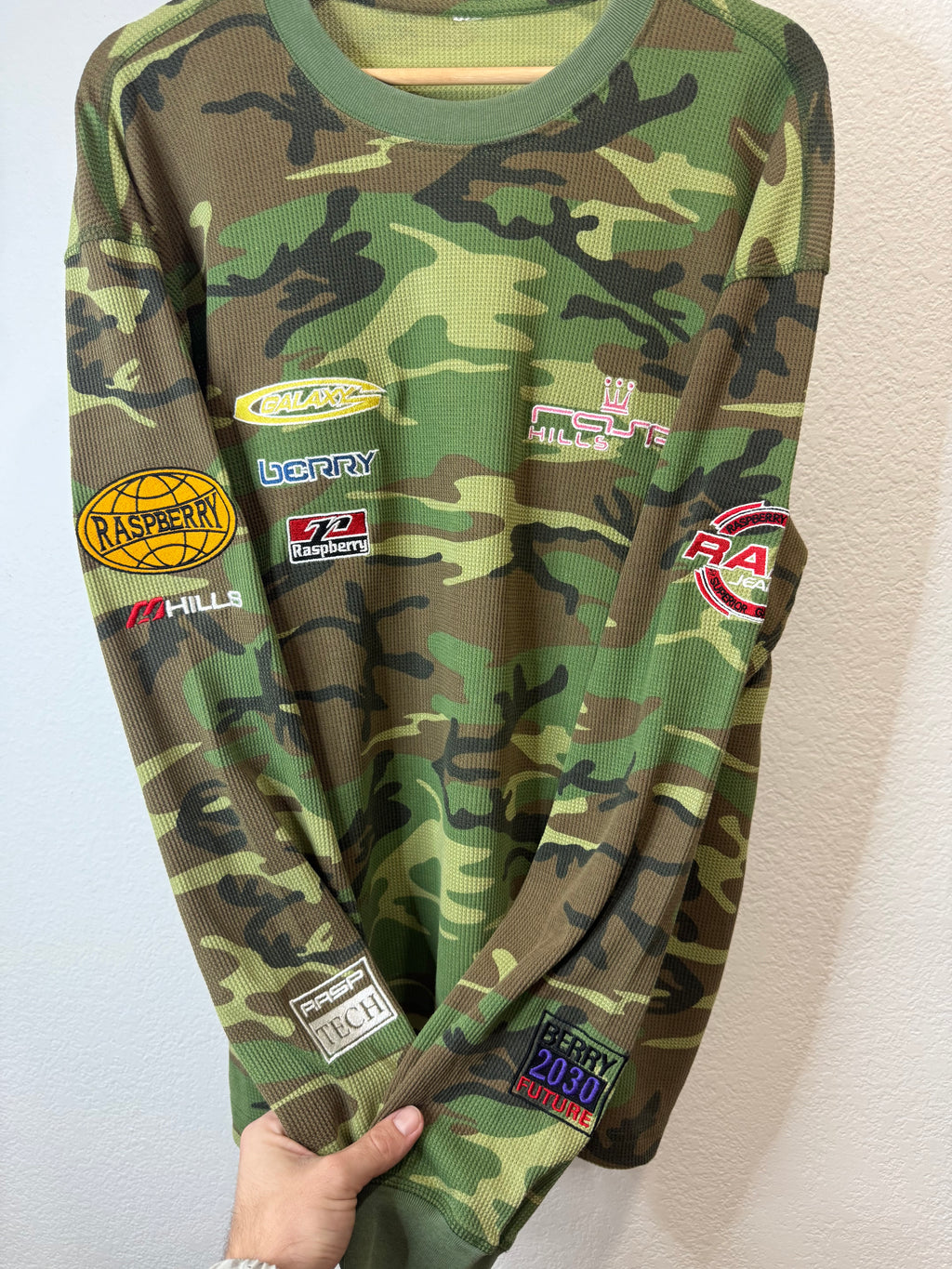 GV Gallery Raspberry Camo Waffle Thermal - Size L