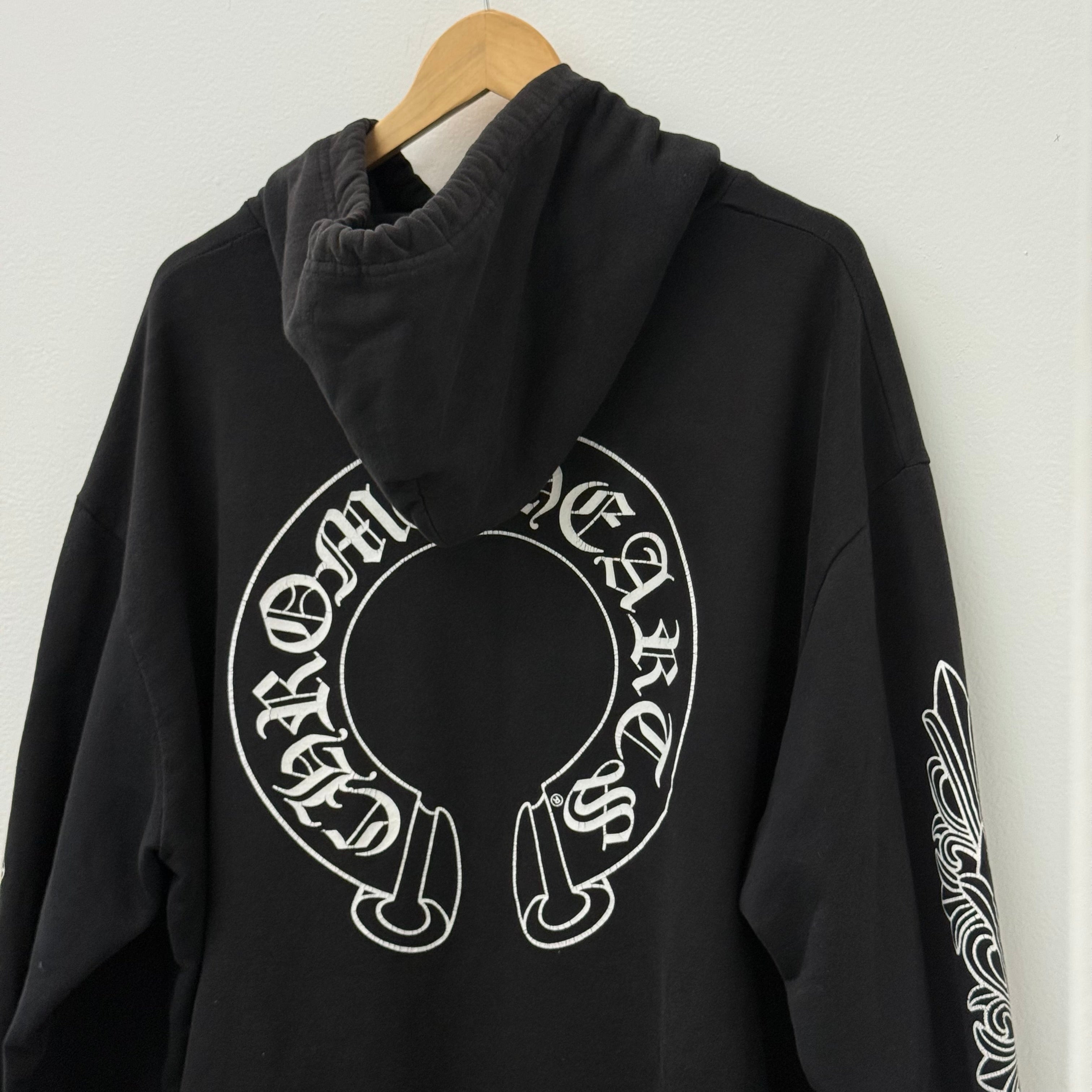 Chrome Hearts Horseshoe Floral Hoodie - Size XL