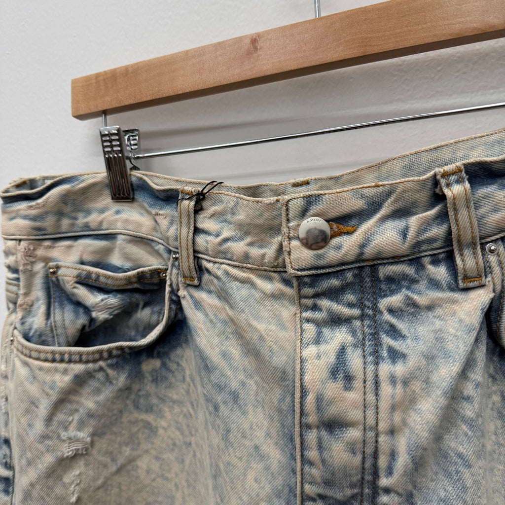 Amiri Shotgun Bleached Denim Jeans - Size 34