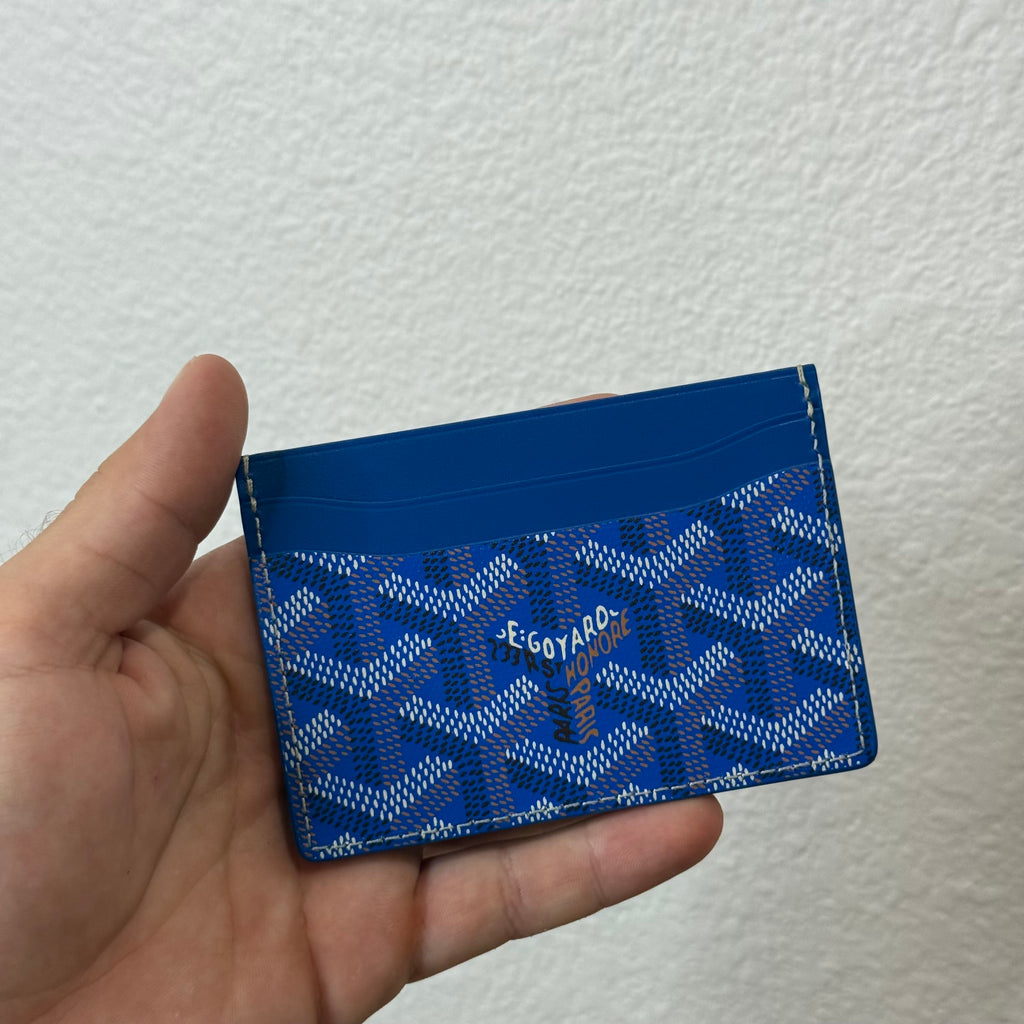 Goyard Saint Sulpice Blue Cardholder Wallet